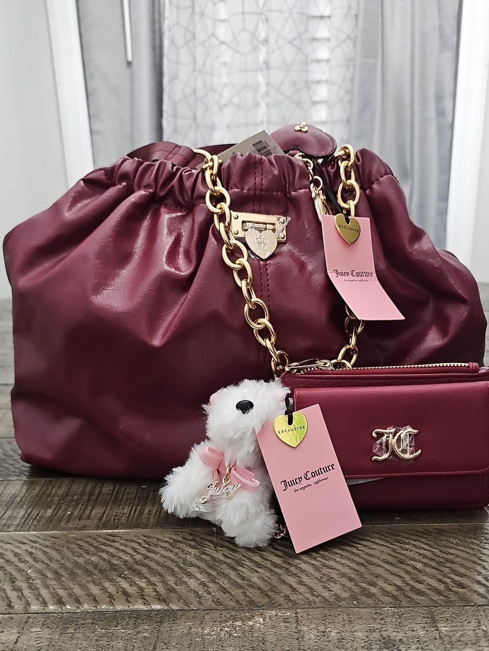 Juicy Couture Fashionable Juicy Tote Cranberry